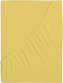 Cearșaf de pat 4Home jersey Ideal galben, 70 x 140 cm
