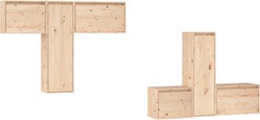 vidaXL Comode TV, 6 buc., lemn masiv de pin