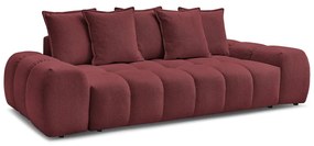 Canapea burgundy cu tapițerie din chenille 278 cm Everest – Bobochic Paris