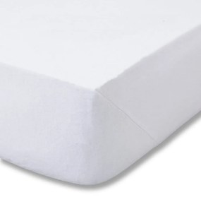 Cearceaf alb din flanelă cu elastic 90x190 cm Brushed – Catherine Lansfield