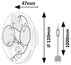 Aplică LED Rabalux 71070 FROGGO LED/9W/230V 3000/4000/6500K
