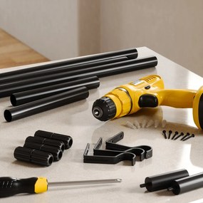 Galerie de perdea 81 - 163 cm extensibilă din oțel Zen – Umbra