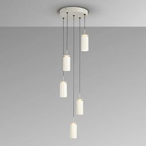 Lustra cu 5 pendule ceramice LED Alfara