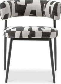 Scaun dining design LUX Folsom, Brooklyn black