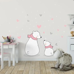 Autocolant de perete pentru copii Ambiance Family Cubs, 90 x 60 cm