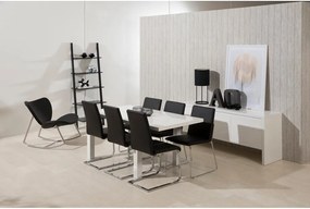 Bibliotecă de perete Actona Writex, înălțime 183 cm, negru