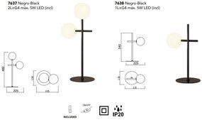 Veioza, Lampa de masa design Art Deco CELLAR 2L