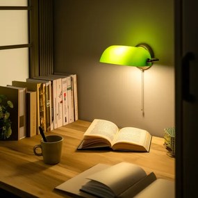 Brilagi - Aplica de perete BANK OFFICE 1xE27/60W/230V alama/verde