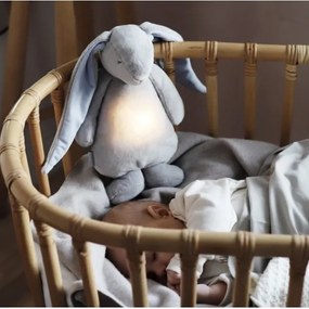 Pluș de îmbrățișat cu sunete și lumină Moonie iepuraș sky