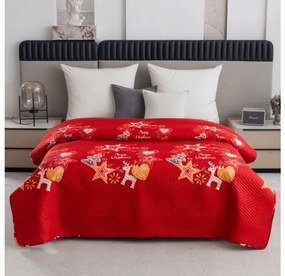 Cuvertura de pat RETRO RENDEER, rosu Dimensiune: 220 x 240 cm