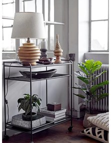 Veioză în culoare naturală închisă cu abajur textil (înălțime 54 cm) Svale – Bloomingville