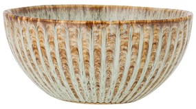 Bol mic albastru/bej pentru servire/pentru fructe din gresie 200 ml Fleur – Bloomingville