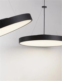 Lustra LED suspendata design circular PERFECT 40cm negru 3000K Dimmable