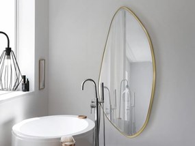 Oglinda decorativa ovala 170x80cm Mimo, aurie