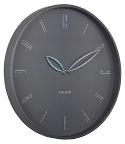 Karlsson 6012GY ceas de perete de design gri, diametru 40 cm