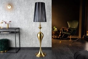 Lampadar, Lampa de podea design deosebit Lucie 160cm, negru-auriu