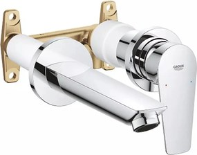 Baterie lavoar incastrata Grohe BauEdge crom cu corp incastrat inclus