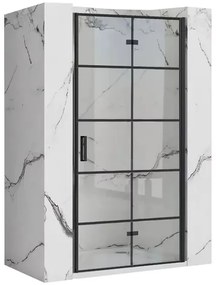 Usa de nisa pliabila Rea Molier 80 cm sticla 6 mm + profil magnetic negru