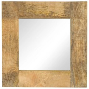 Oglinda, lemn masiv de mango, 50 x 50 cm 1, 50 x 50 cm