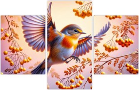 Tablou - Pasăre cu scoruș (90x60 cm)