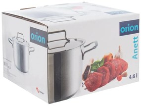 Oală din oțel inoxidabil cu capac Orion Anett 4,6l, 4,6 l