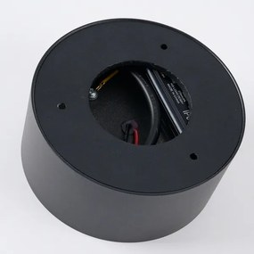 Brilagi - Plafonieră LED FORIS pentru baie, 20W, 230V, Ø 15 cm, negru, IP44