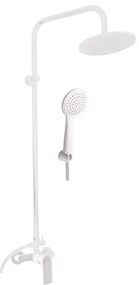 RAV Slezák NL182.5/7BMAT - Set de duș cu baterie NIL, alb mat