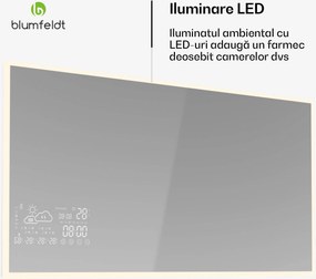 Blumfeldt Încălzitor cu infraroșu, Smart Mirror, Infraroșu, 600 W, IP44