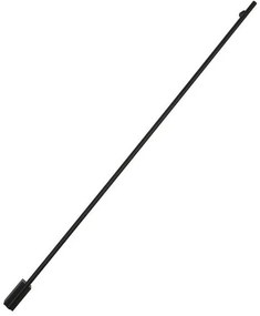 Aplica de perete LED design liniar GROPIUS negru, L-120cm, H-7cm