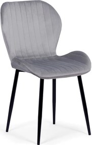 RESIGILAT - Scaune living din catifea BUC 248U gri