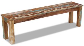 243327 vidaXL Bancă, 160 x 35 x 46 cm, lemn masiv reciclat