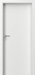 Usa de interior HPL 0.7 cu toc metalic - Suprafata Antimicrobiana Fagure, Toc metalic de colt std., 100 mm, Alb