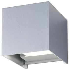 Aplica LED de exterior design modern ambiental IP54 Cube aluminiu