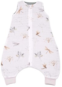 Sac de dormit cu picioare de vara din muselina 6-18 luni Kidizi Dragonfly , 0.5 tog, 100% bumbac