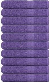 vidaXL Prosoape FROGN 10 buc., mov, 100x200 cm, 360 g/m²