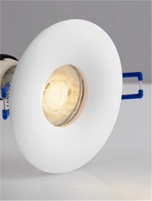 Spot incastrabil, Protectie IP44, GU10 ANTALYA, alb