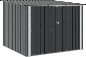 vidaXL Shed pentru biciclete 3 pcs Antracit 215 x 206 x 157 cm Metal