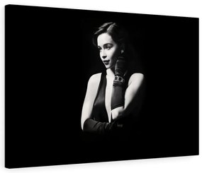 Tablou canvas Black and White Girl 120x80 cm