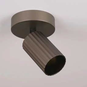 Spot din aluminiu canelat Anna bronz