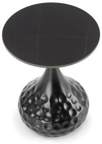 Masa de cafea Verde marmura neagra/negru ø40/h52 cm