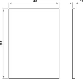 Correo Raft de piatră, pentru consolele sau coloanele de baie - sistem modular CBL_A30B