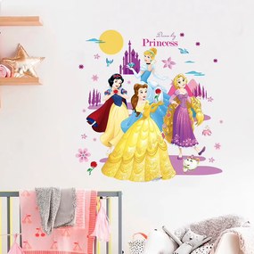 PIPPER | Autocolant de perete "Prinţesele Disney 3" 45x60cm