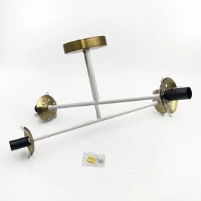 Brilagi - Lustră aplicată MALIVA, 4xE14/15W/230V, auriu/alb