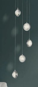 Lustra cu 5 pendule LED Quartz