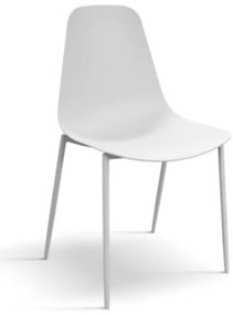 Set 4 scaune SHAPE -POLIPROPILENA- HORECA - ALB