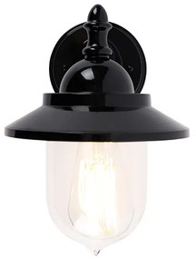Aplică clasică de perete pentru exterior neagră IP44 - Oxford