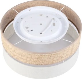 Plafonieră SIRJA DOUBLE BOHO 2xE14/15W/230V Ø 35 cm bej/crem