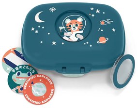 Cutie gustări pentru copii Monbento Gram Cosmic, albastru turcoaz