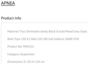 Lustra LED suspendata design modern APNEA D-103cm