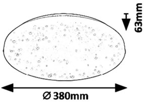 Rabalux 5436 - Plafonieră LED ROB LED/32W/230V